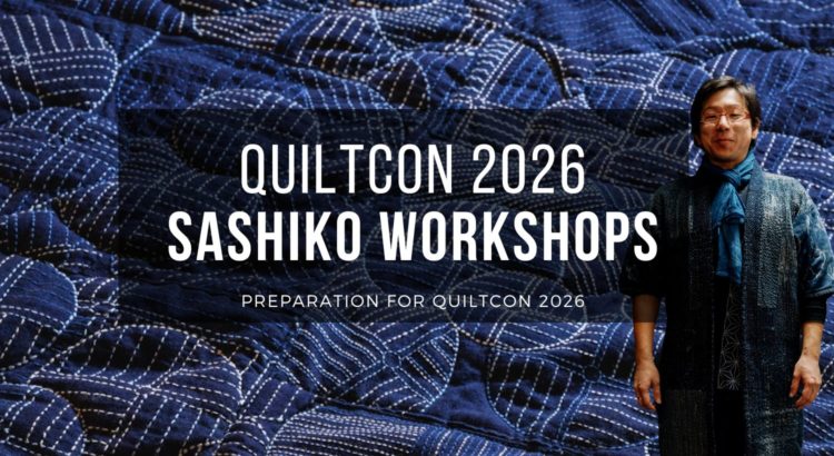 QuiltCon 2026 Sashiko Workshops Cover
