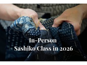 In-Person Sashiko Classes 2026 Cover