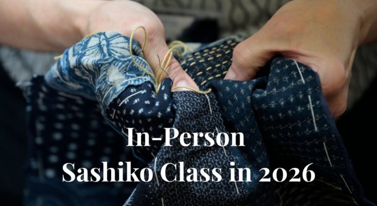 In-Person Sashiko Classes 2026 Cover